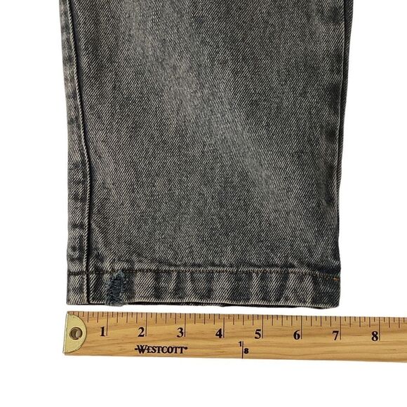 LIBERAL YOUTH MINISTRY XL Destroyed Effect Jeans Gray Denim Distressed Acid Wash - Picture 16 of 16